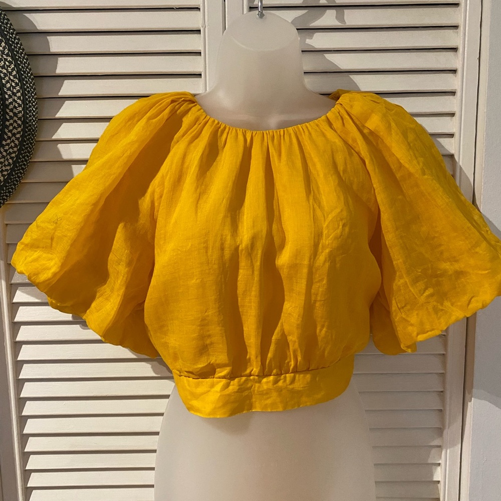 Banana Republic Golden Yellow Blouse